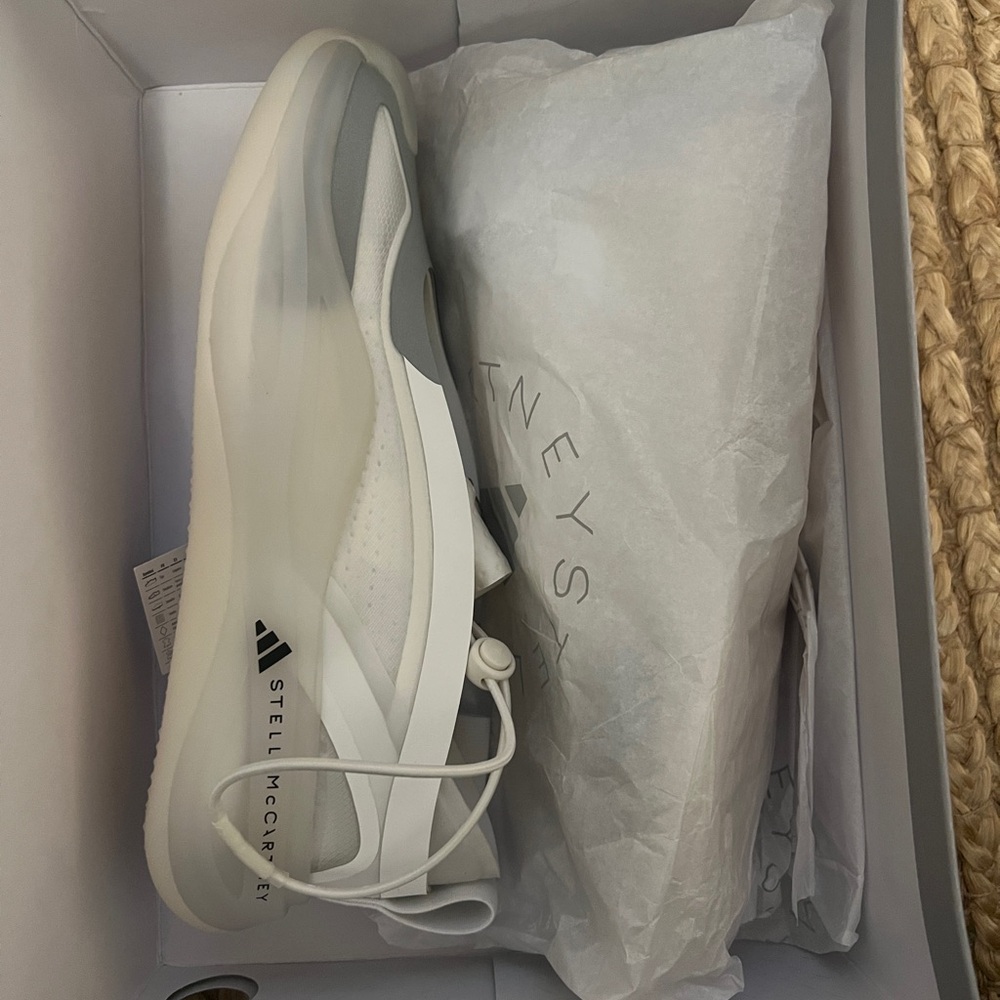 Adidas by Stella McCartney White Gray Sneakers - Picture 2 of 7